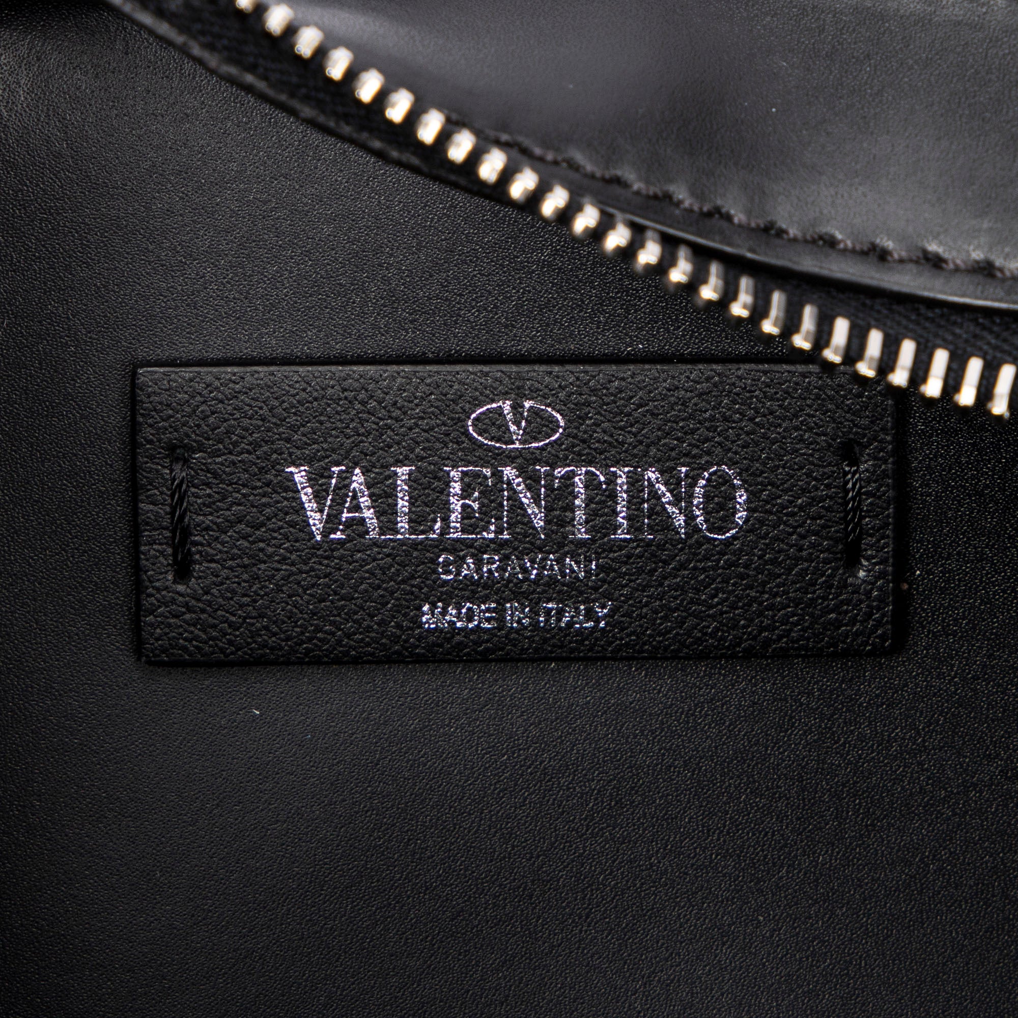 Shoulder Bag Ltd. Ed. Valentino x Emilio Villalba VLTN Belt Bag Black Printed Smooth Leather