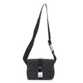 Shoulder Bag Mini Belt Bag Black Monogrammed Canvas