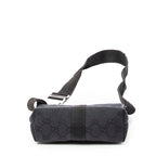 Shoulder Bag Mini Belt Bag Black Monogrammed Canvas