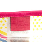 Handbag Gucci Kids Amour Transparent Tote Fuchsia Pink Printed Resin Canvas