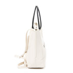 Shoulder Bag XXS Shopping Tote Ivory Grained Leather