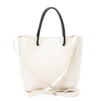 Shoulder Bag XXS Shopping Tote Ivory Grained Leather