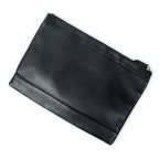 Handbag M Navy Clip Pouch Black Calfskin Leather