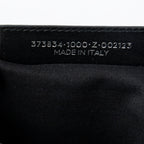 Handbag M Navy Clip Pouch Black Calfskin Leather