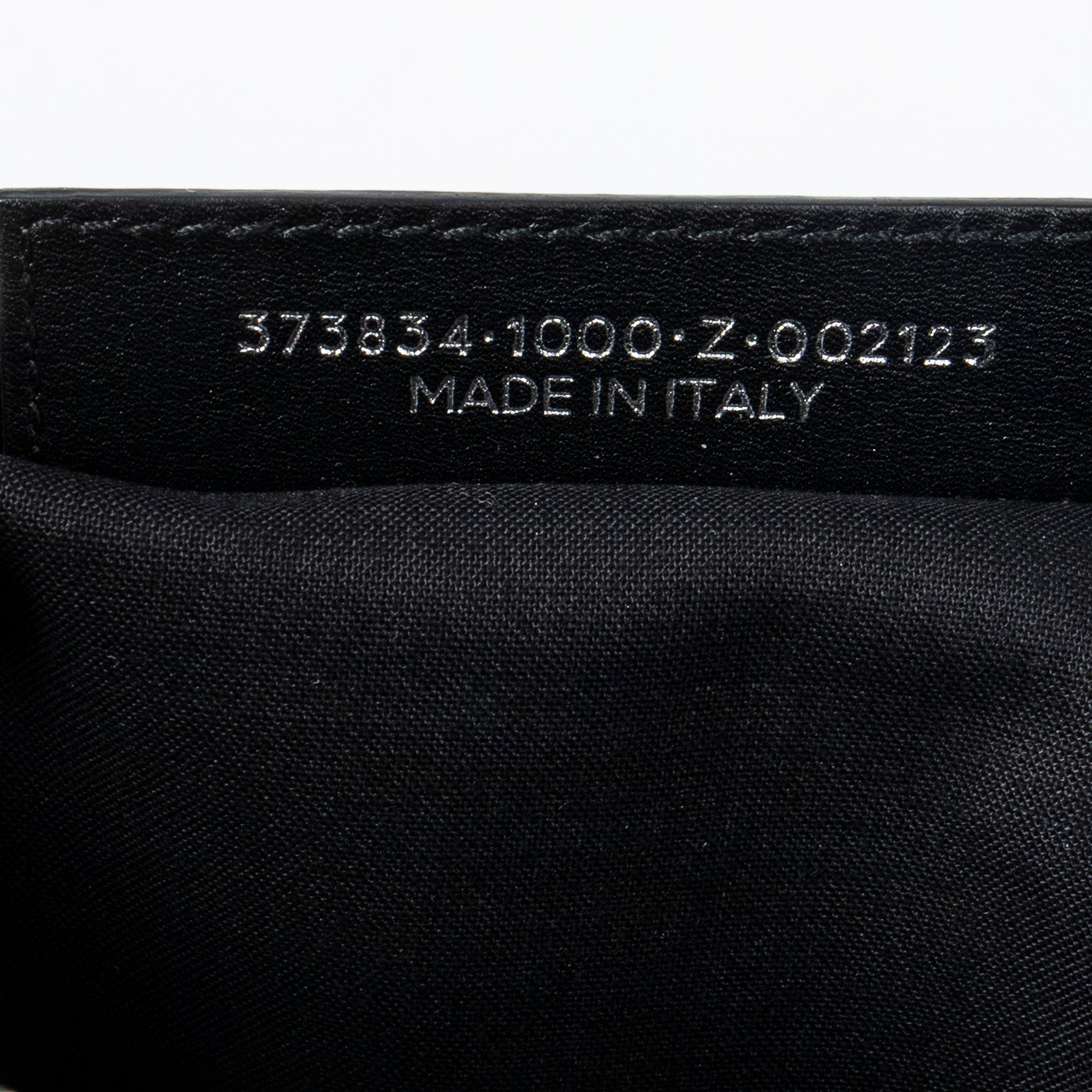 Handbag M Navy Clip Pouch Black Calfskin Leather