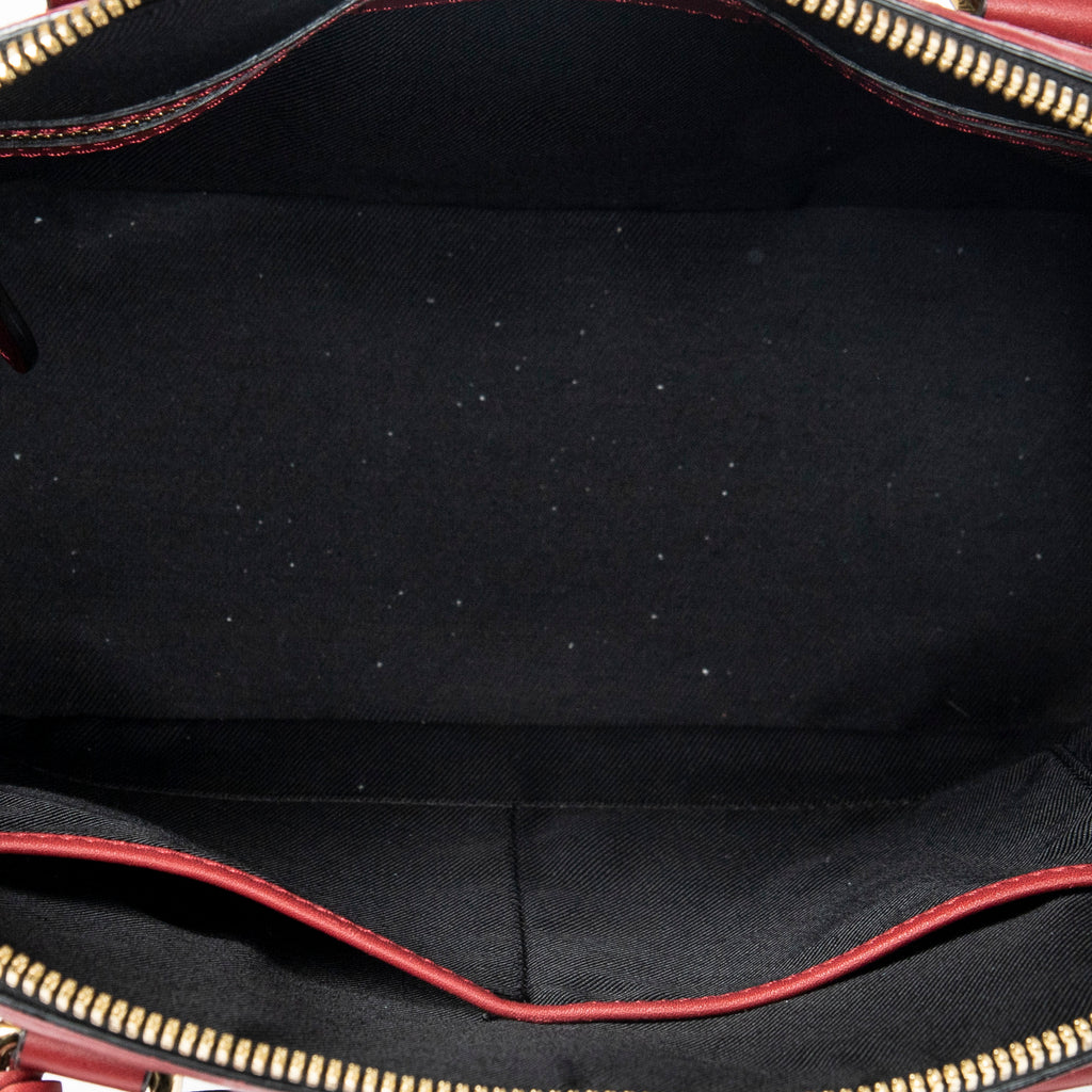 Burberry - Sac bowling Orchard - Beige/Rouge