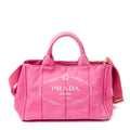 Shoulder Bag Medium Canapa Tote Fuchsia Pink Canapa Canvas