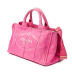Shoulder Bag Medium Canapa Tote Fuchsia Pink Canapa Canvas