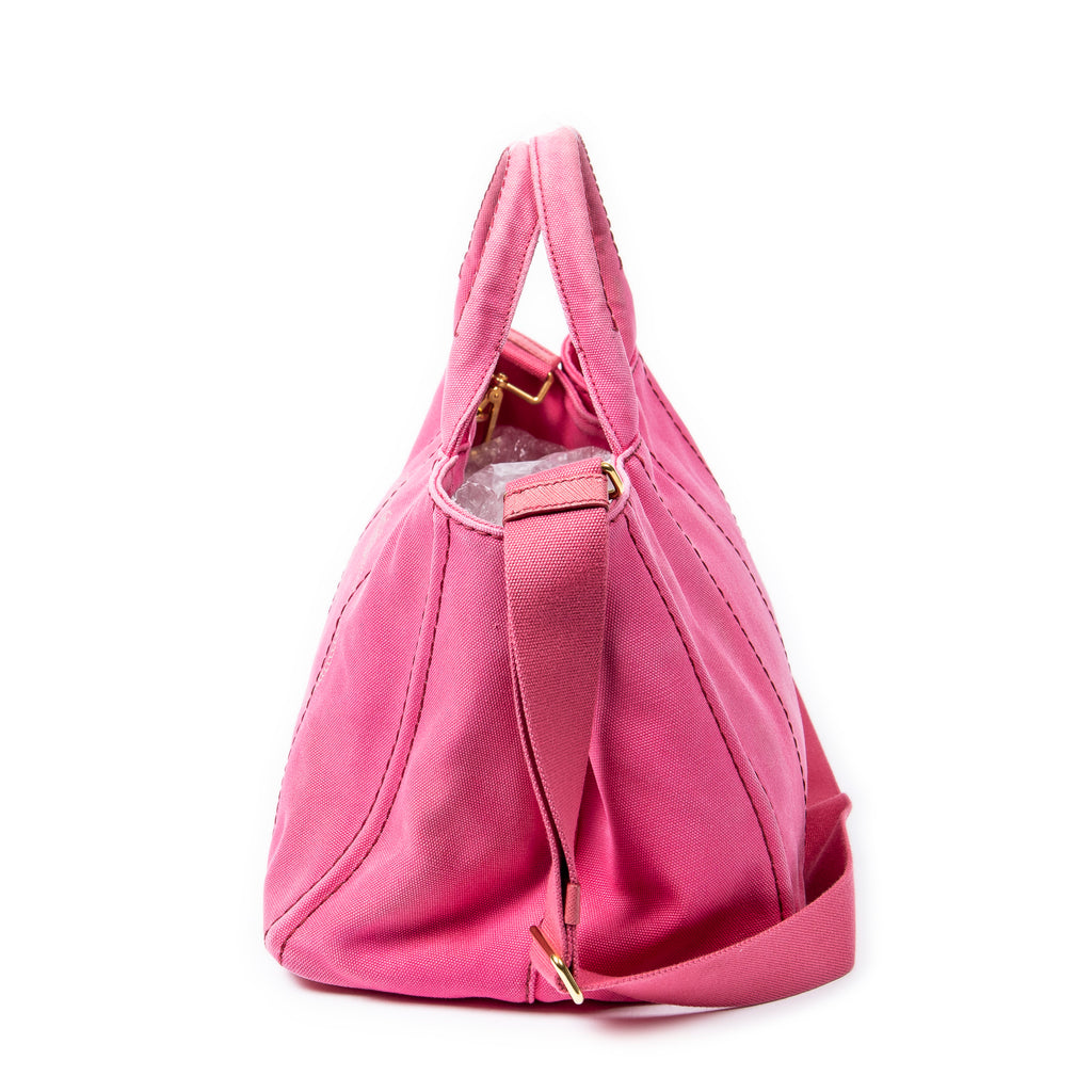 Shoulder Bag Medium Canapa Tote Fuchsia Pink Canapa Canvas