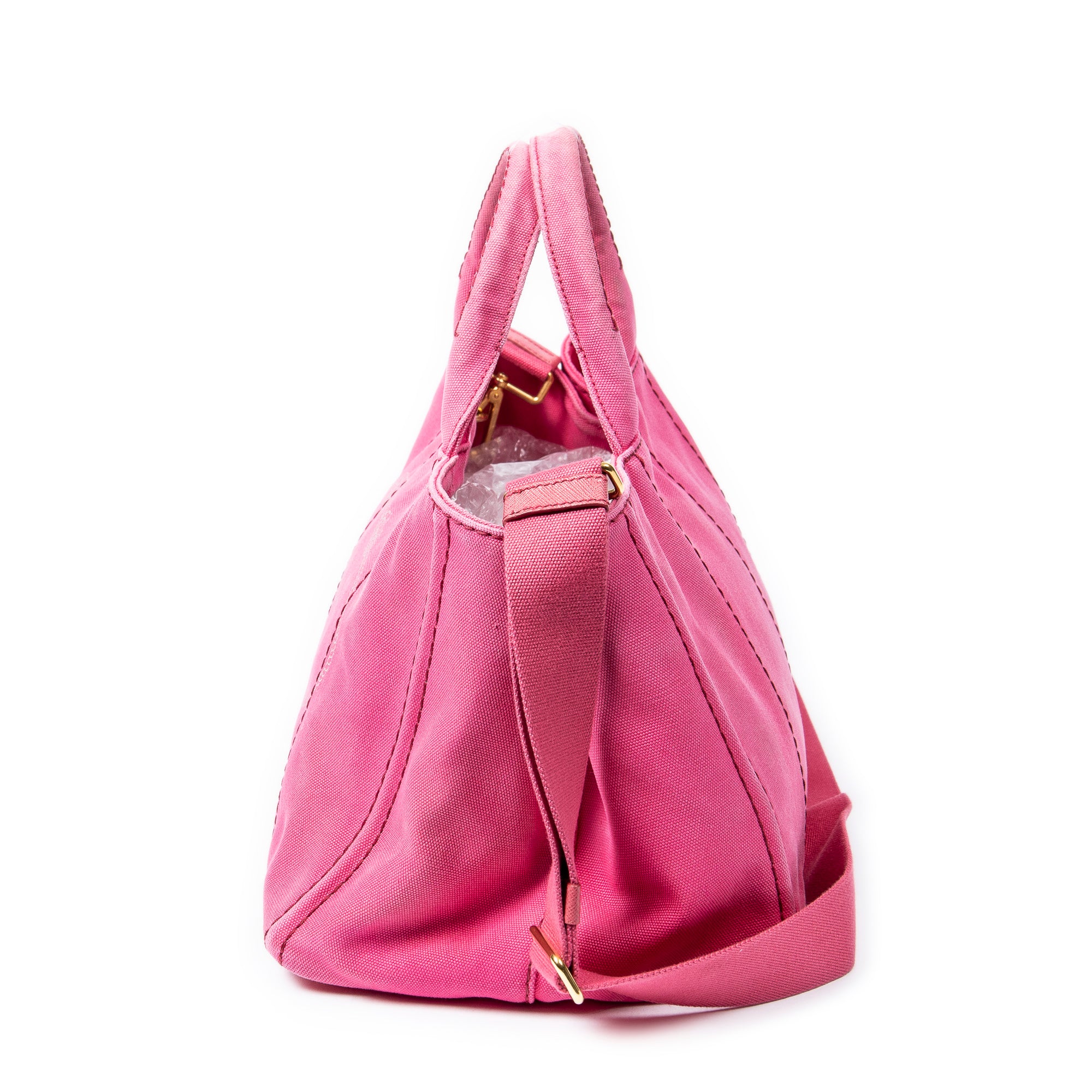 Shoulder Bag Medium Canapa Tote Fuchsia Pink Canapa Canvas