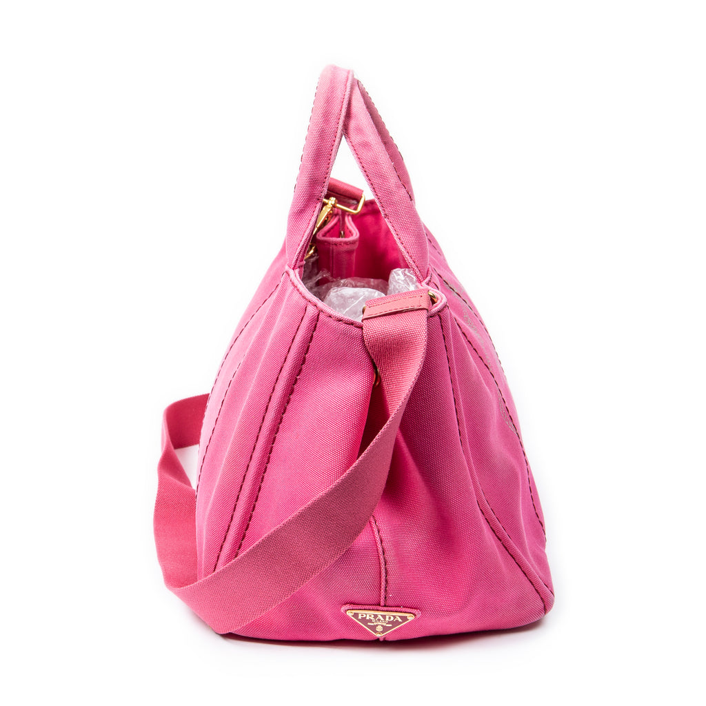 Shoulder Bag Medium Canapa Tote Fuchsia Pink Canapa Canvas