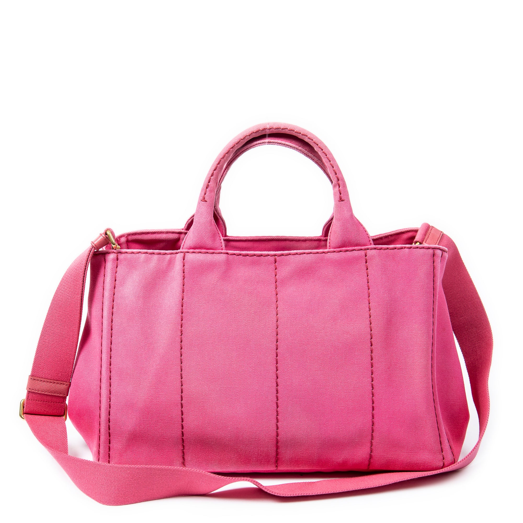 Shoulder Bag Medium Canapa Tote Fuchsia Pink Canapa Canvas