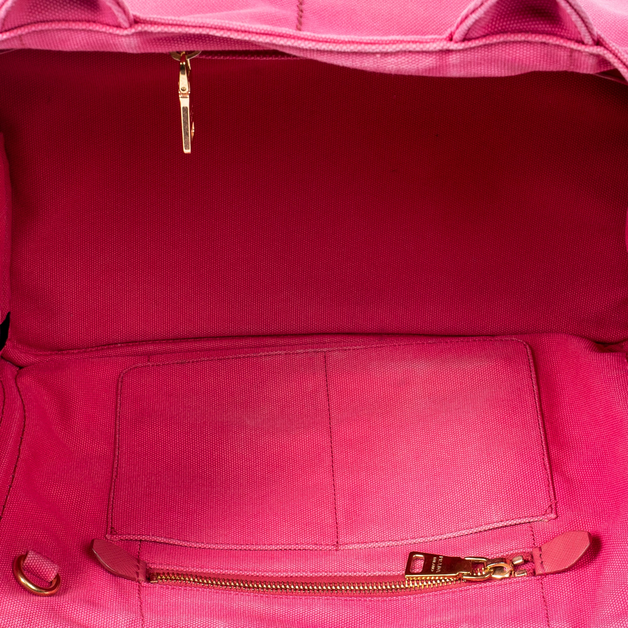 Shoulder Bag Medium Canapa Tote Fuchsia Pink Canapa Canvas