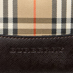Shoulder Bag Small Zip Tote Beige Haymarket Check Canvas