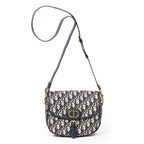 Shoulder Bag Medium Bobby Flap Crossbody Beige Diorissimo Canvas