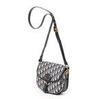 Shoulder Bag Medium Bobby Flap Crossbody Beige Diorissimo Canvas