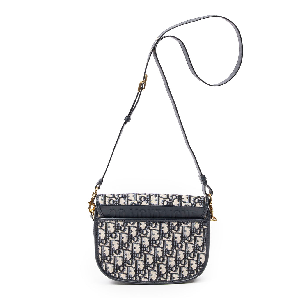 Shoulder Bag Medium Bobby Flap Crossbody Beige Diorissimo Canvas