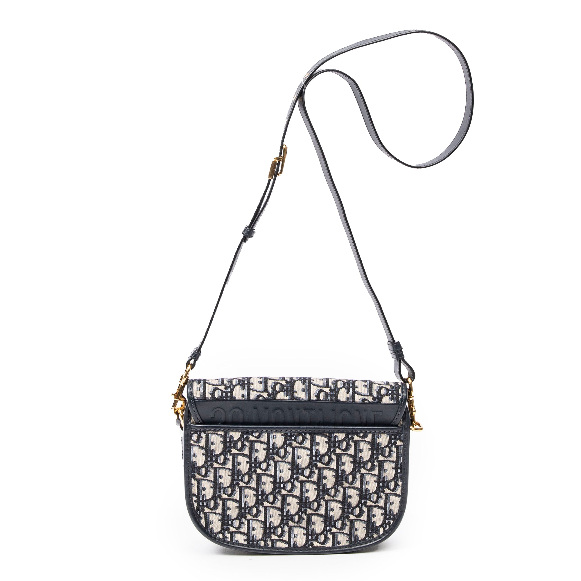 Shoulder Bag Medium Bobby Flap Crossbody Beige Diorissimo Canvas