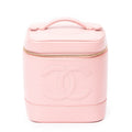 Shoulder Bag CC Vanity Case Pink Caviar Leather