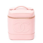 Shoulder Bag CC Vanity Case Pink Caviar Leather