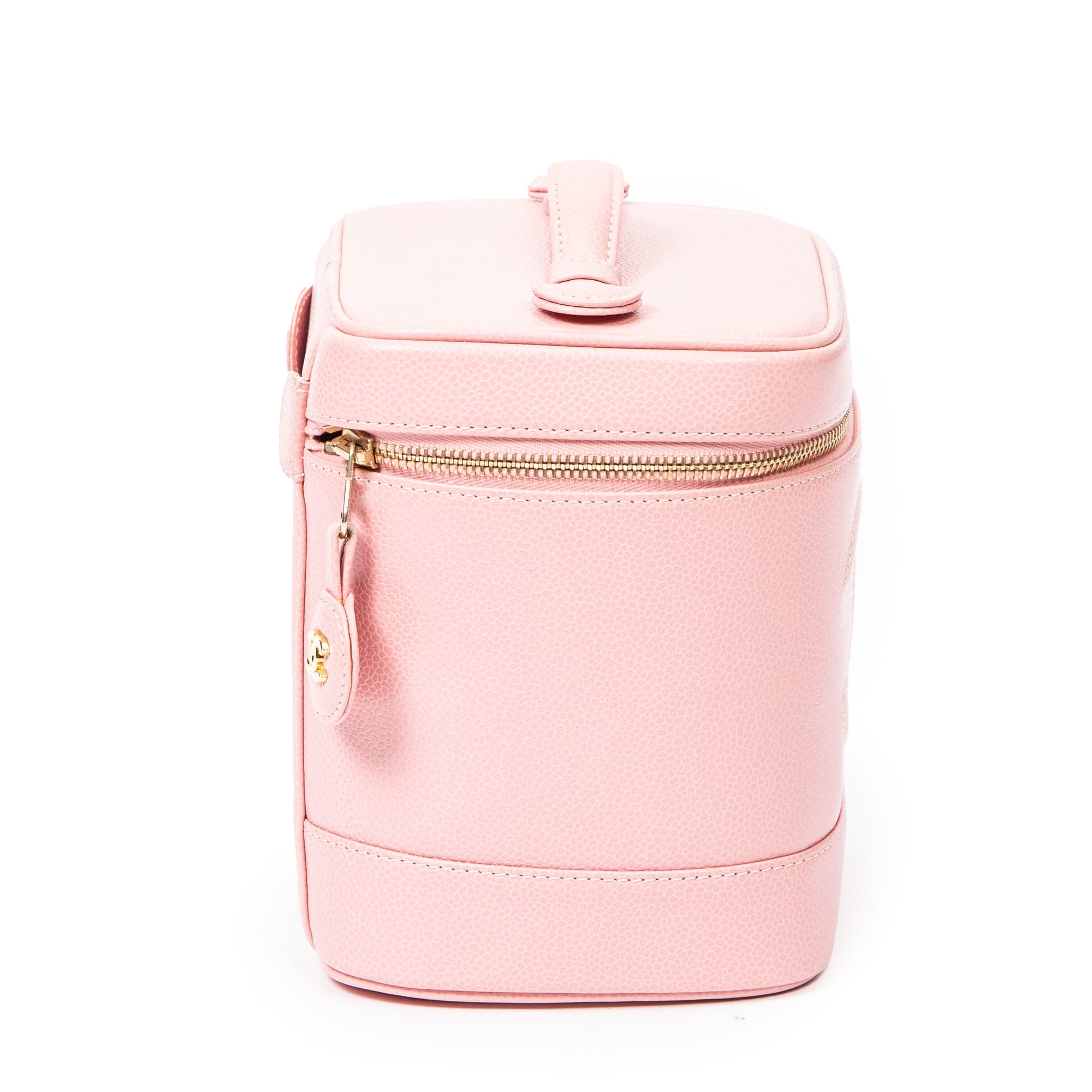 Shoulder Bag CC Vanity Case Pink Caviar Leather