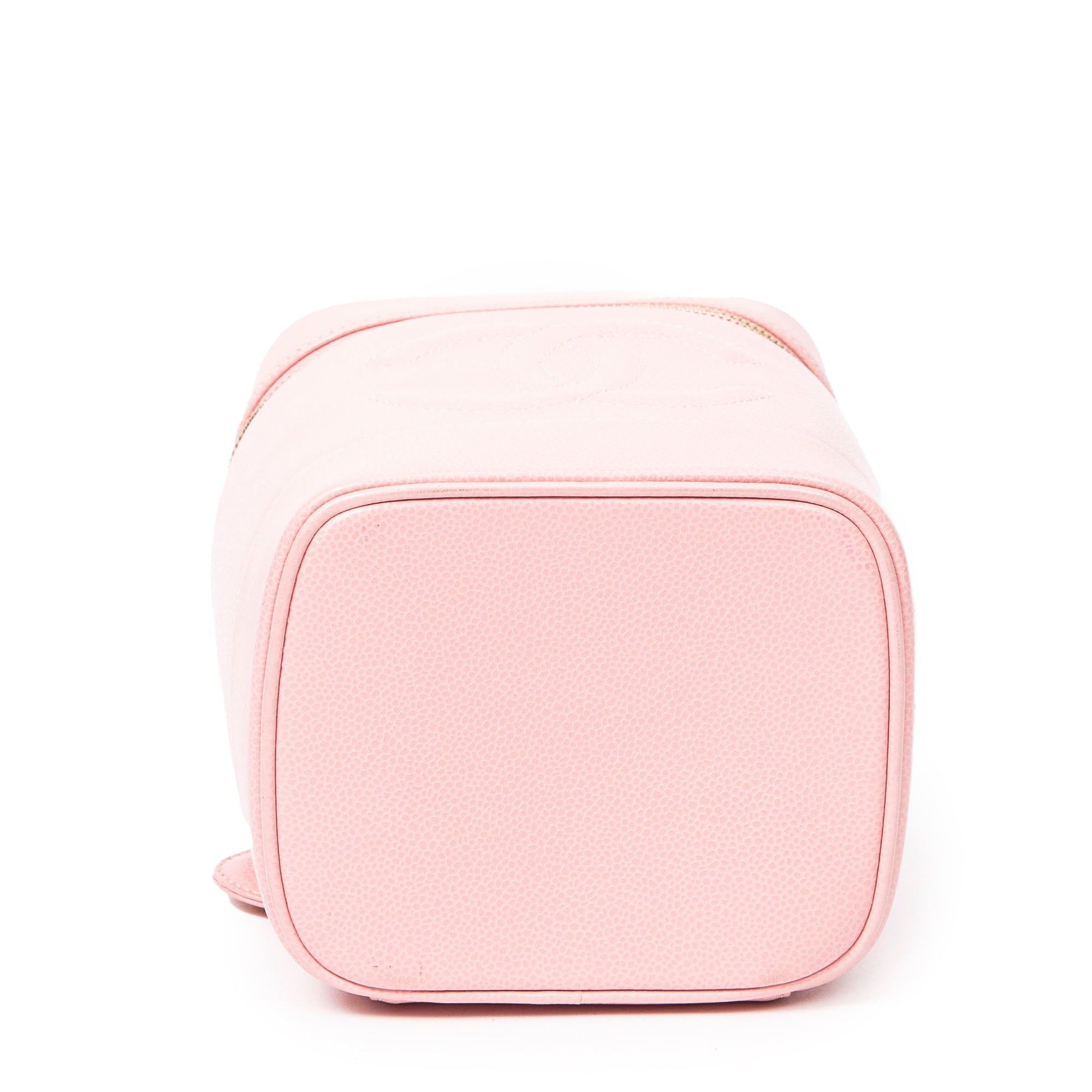 Shoulder Bag CC Vanity Case Pink Caviar Leather
