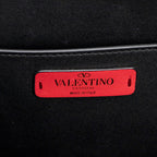 Shoulder Bag Logo Shopping Tote White Calfskin Leather