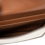 Bolso de hombro mini Horseferry Bag Lona con estampado Horseferry Beige
