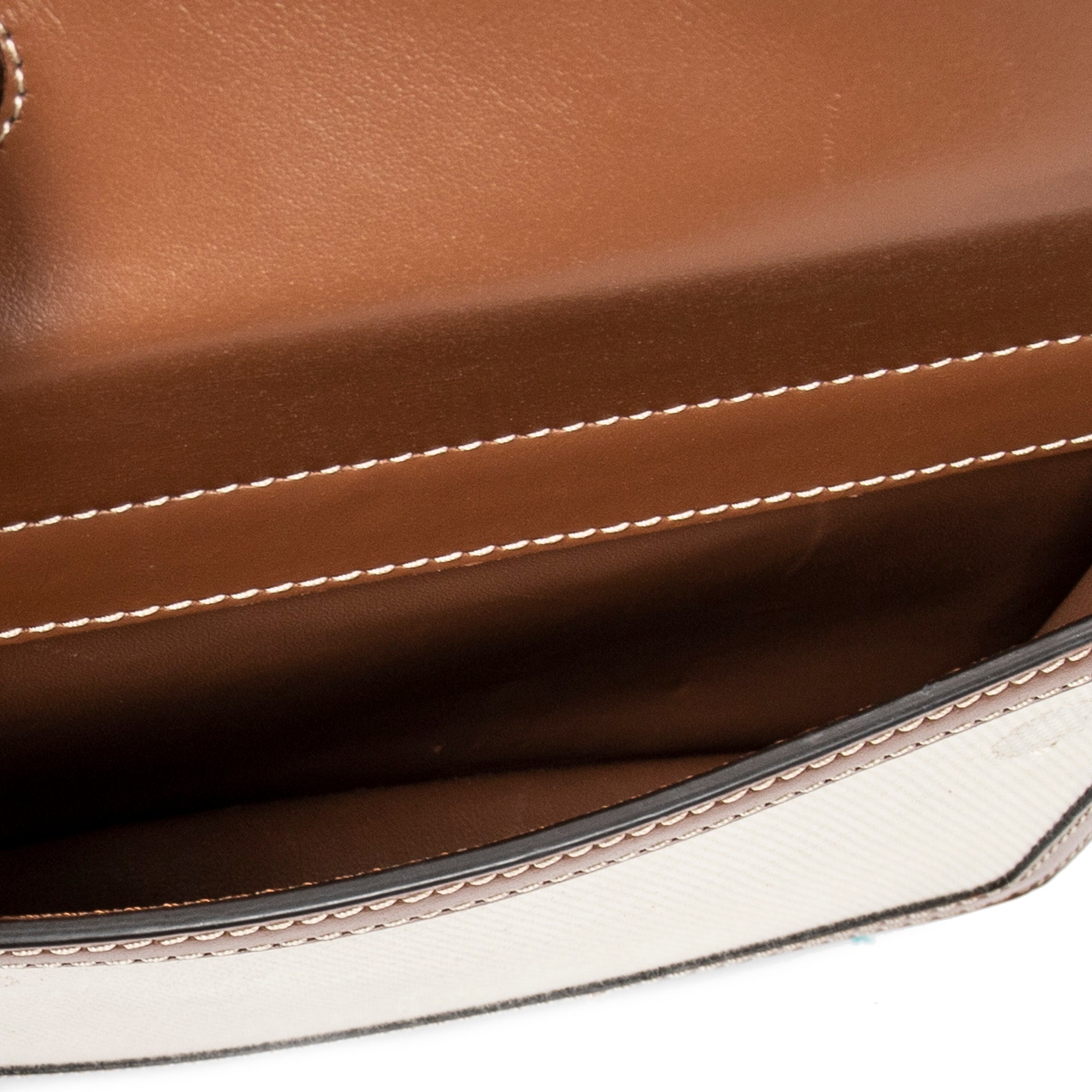 Bolso de hombro mini Horseferry Bag Lona con estampado Horseferry Beige