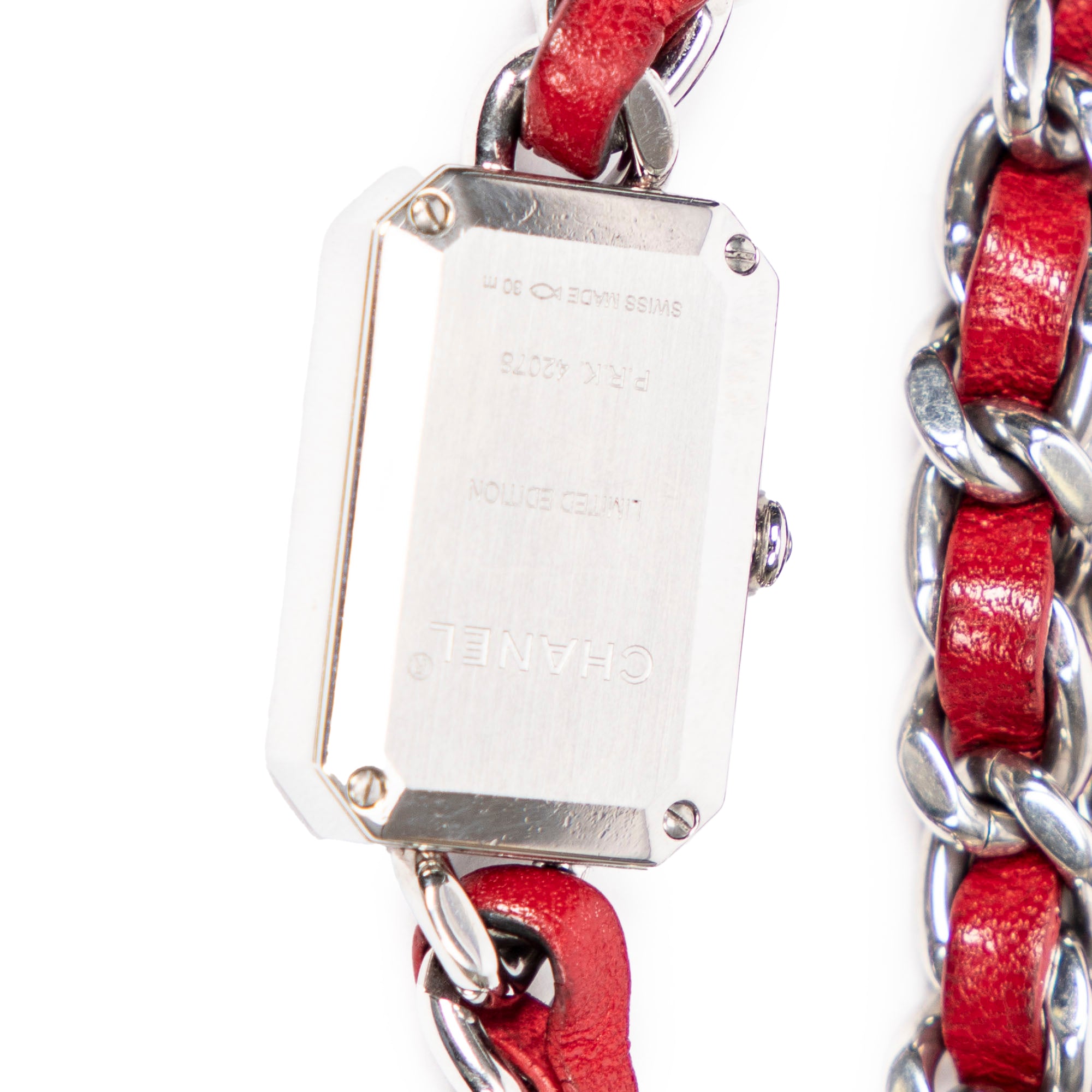 Reloj Première Rock de piel de becerro roja