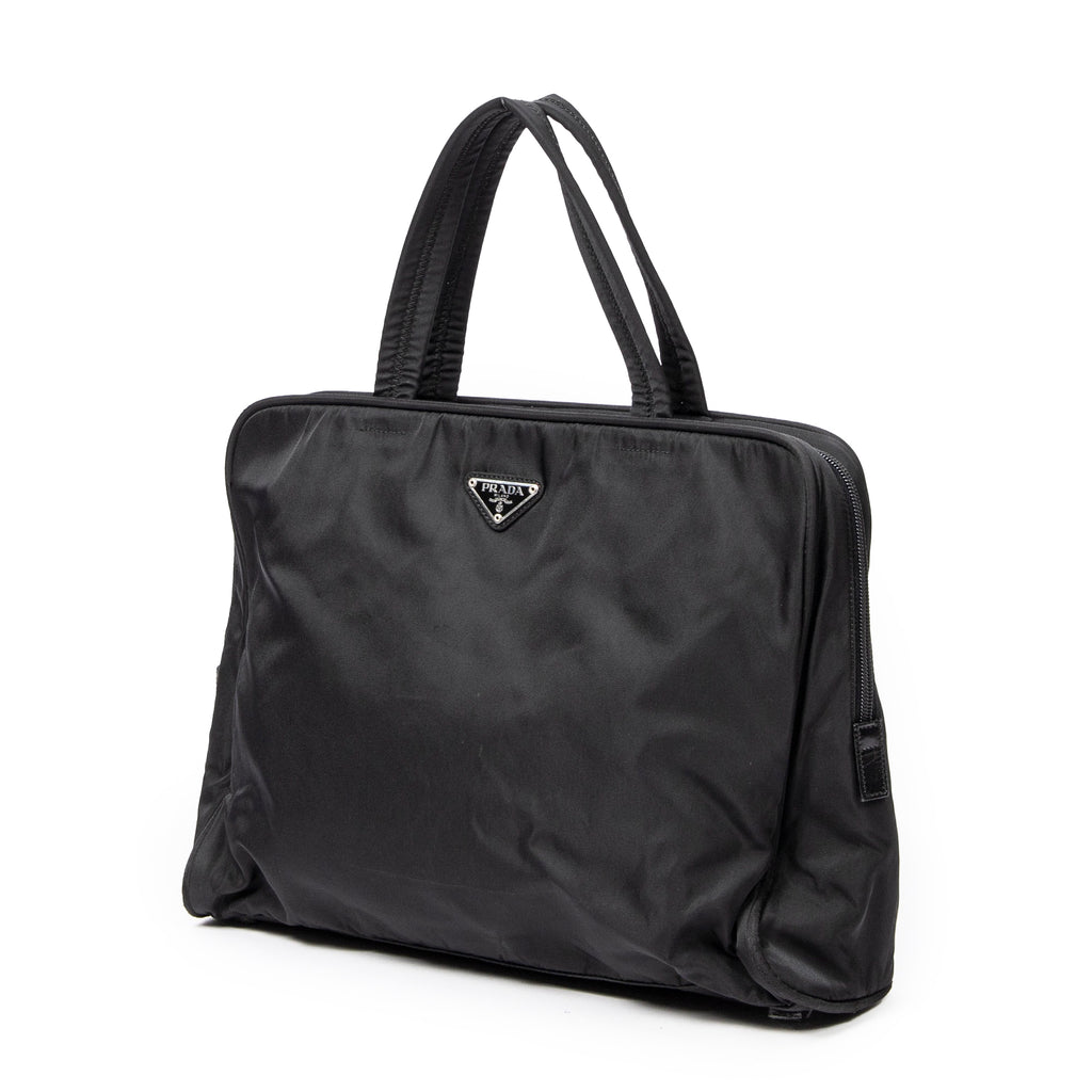 Handbag Vintage Laptop Bag Black Nylon Canvas