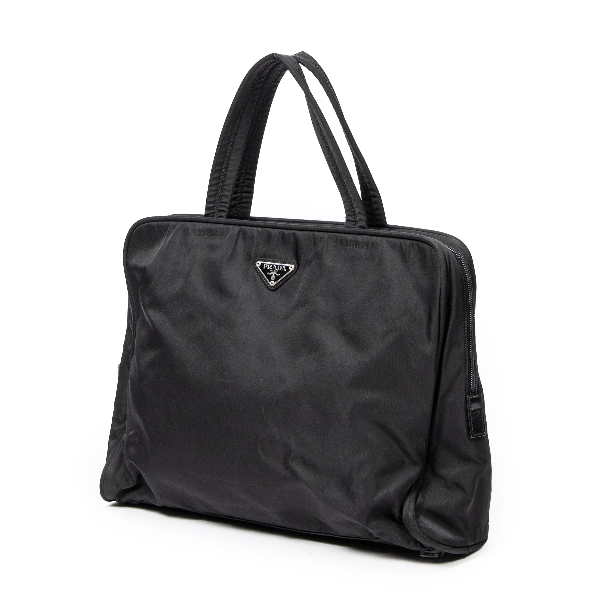 Handbag Vintage Laptop Bag Black Nylon Canvas