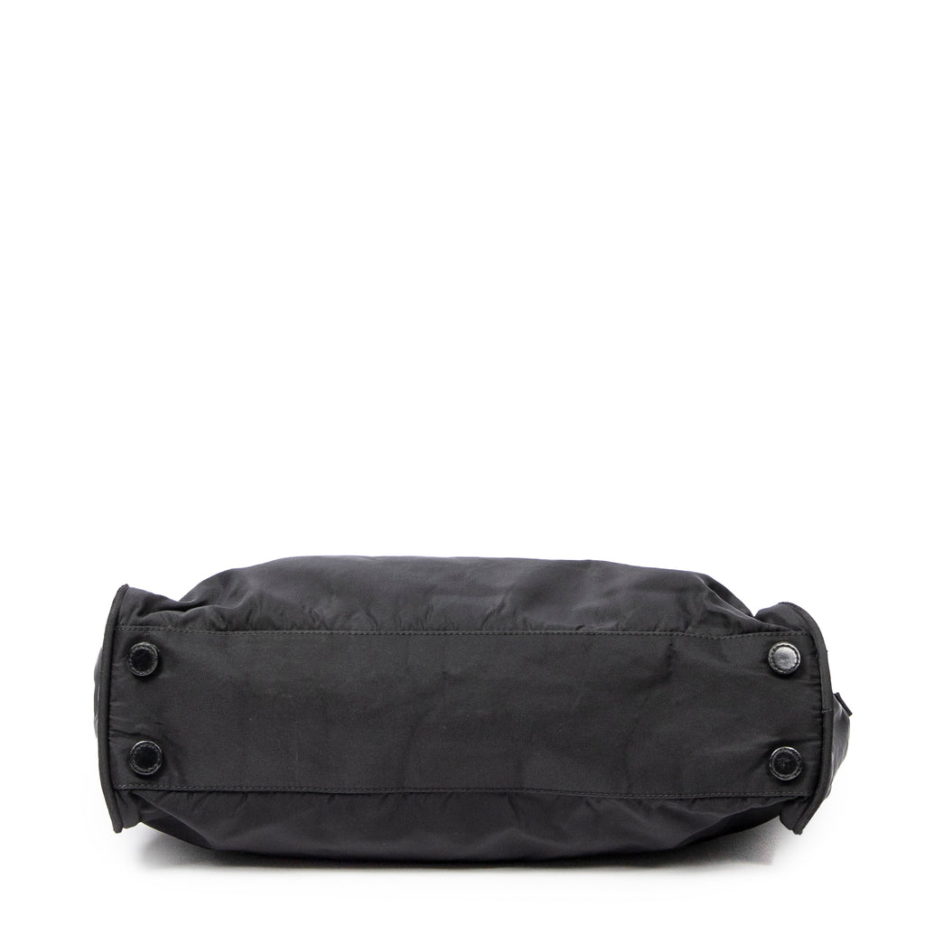 Handbag Vintage Laptop Bag Black Nylon Canvas