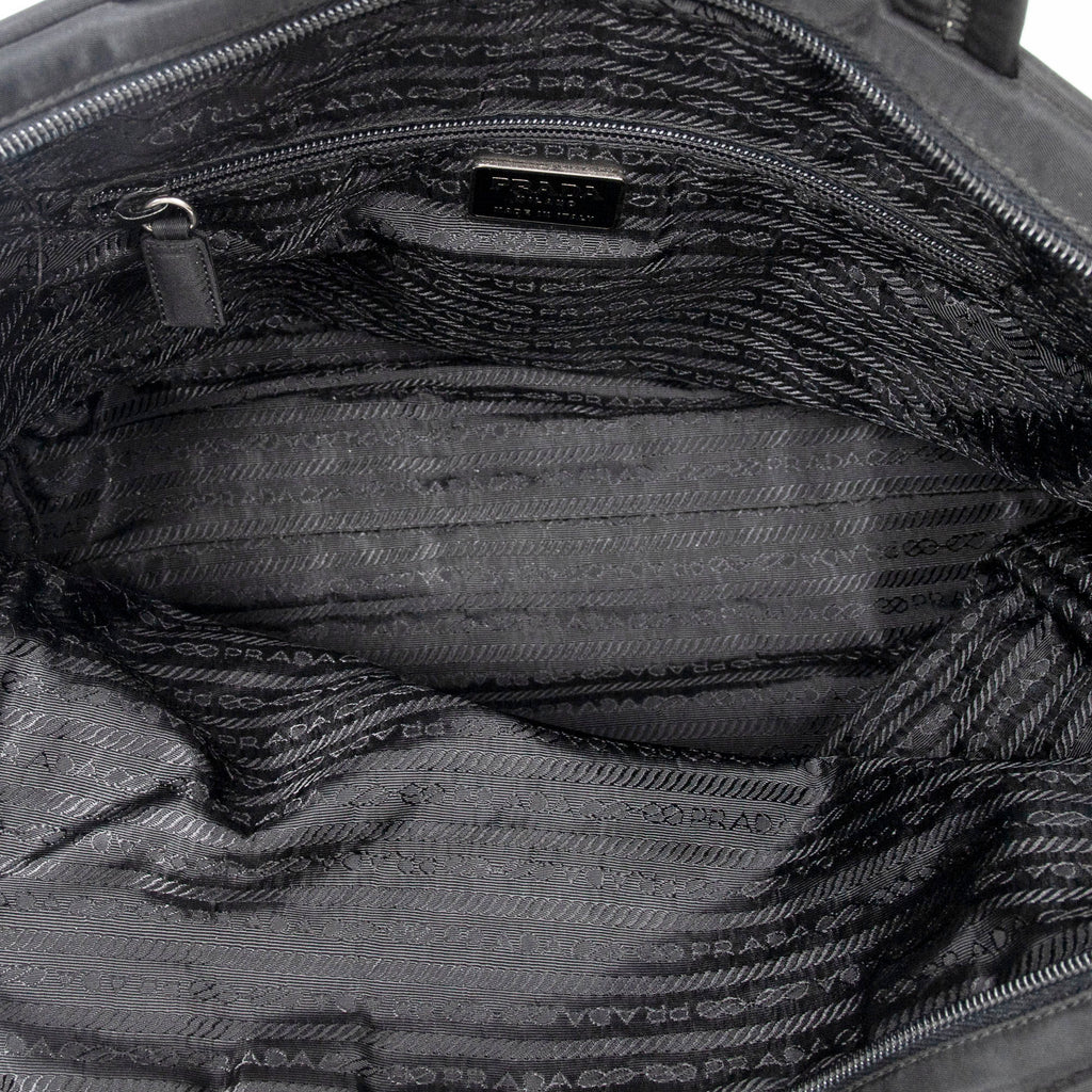 Handbag Vintage Laptop Bag Black Nylon Canvas