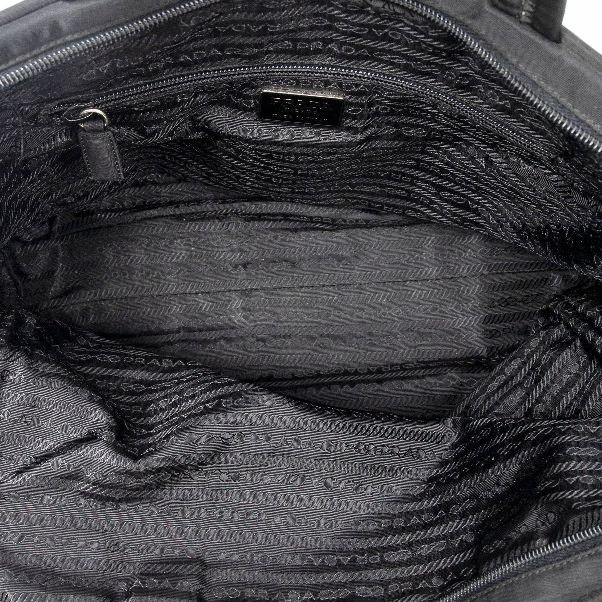 Handbag Vintage Laptop Bag Black Nylon Canvas