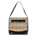 Shoulder Bag Small Vertical Tote Beige Haymarket Check Canvas