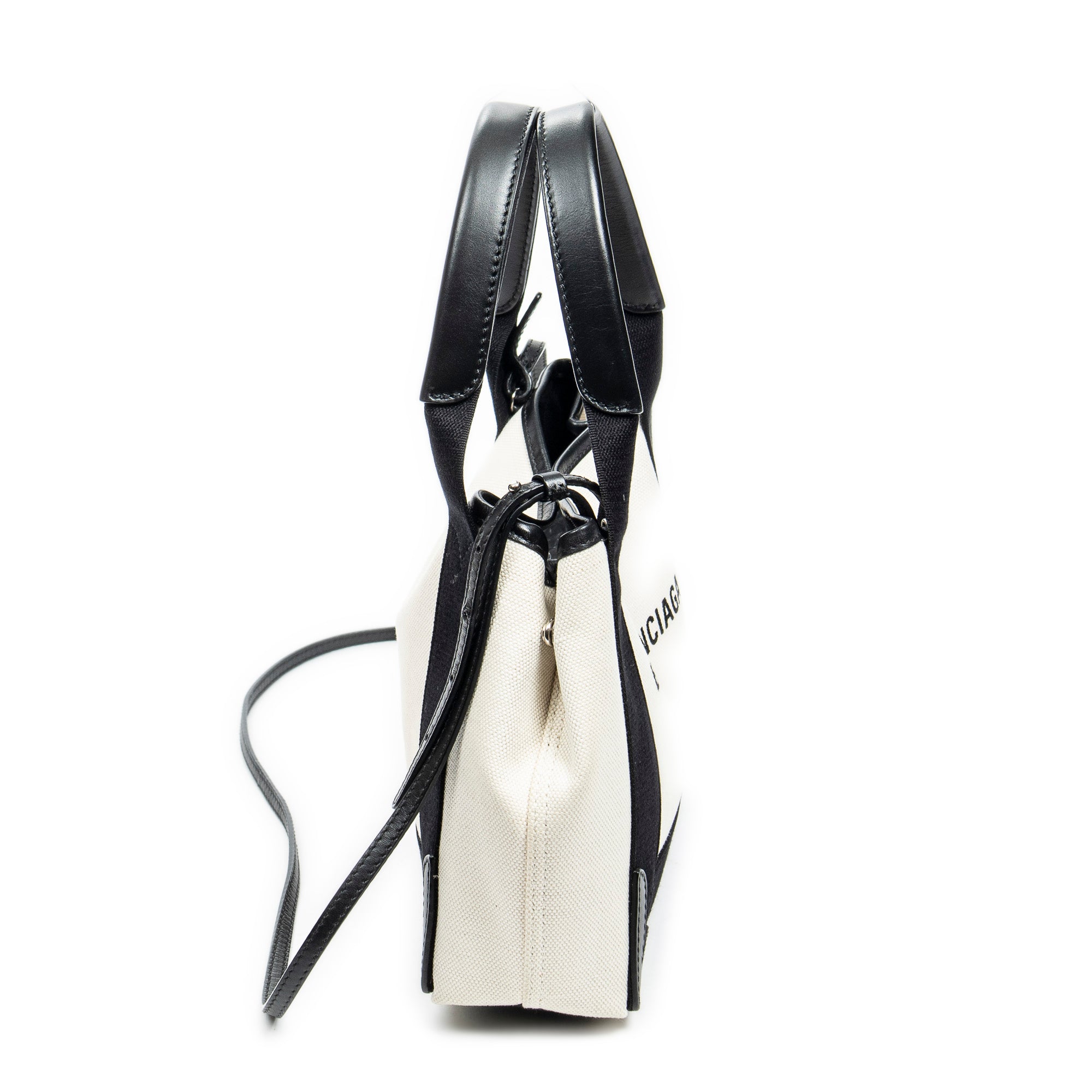 Handbag XS Navy Cabas Ivory Canvas
