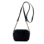 Shoulder Bag GG Mini Marmont Marquise Crystal Shoulder Bag Black Velvet Canvas