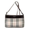 Bandolera con cremallera Lona Nova Check Beige