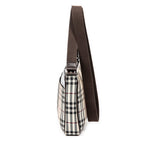 Bandolera con cremallera Lona Nova Check Beige