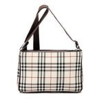 Bandolera con cremallera Lona Nova Check Beige