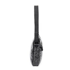 Shoulder Bag Square Zip Messenger Bag Black Guccissima Imprint Coated Canvas