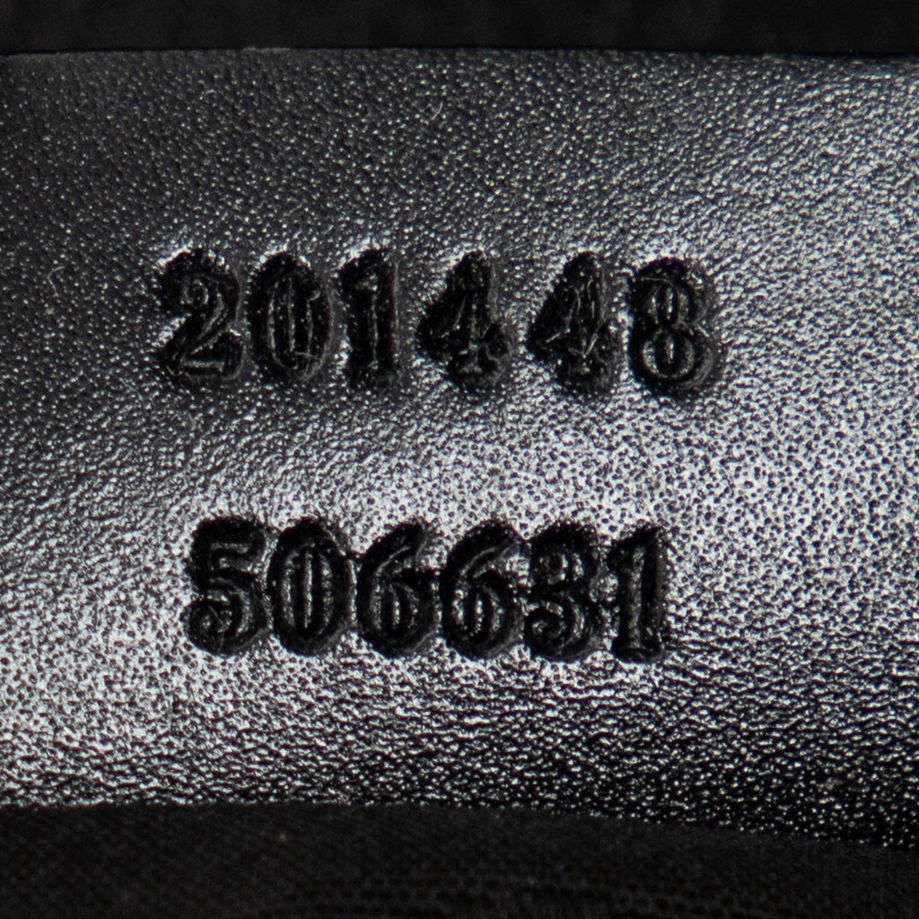 Shoulder Bag Square Zip Messenger Bag Black Guccissima Imprint Coated Canvas