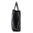 Shoulder Bag Large Kane Logo Tote Black Logo Print Grained Leather
