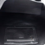 Shoulder Bag Large Kane Logo Tote Black Logo Print Grained Leather