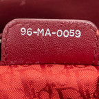 Shoulder Bag Medium Lady Dior Dark Red Cannage Calfskin Leather
