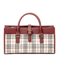 Handbag Rectangular Tote Beige Nova Check Canvas