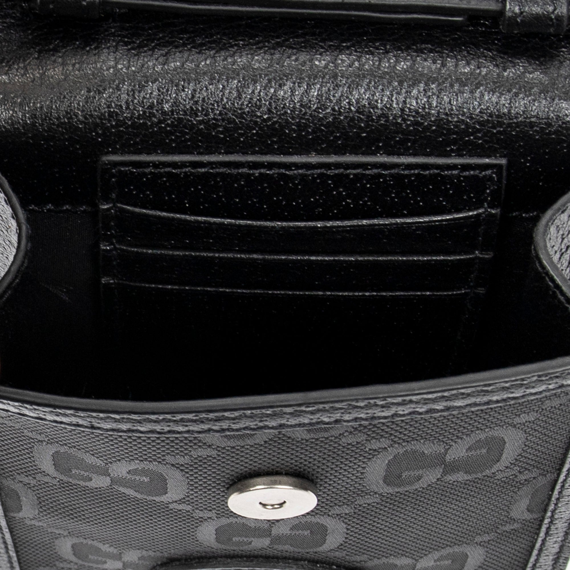 Shoulder Bag Off the Grid Mini Crossbody Black Jumbo GG Nylon Canvas