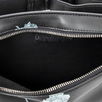Shoulder Bag Flowersity Belt Bag Black Flowersity Print Leather