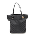 Shoulder Bag Eclipse Bucket Tote Black Monogrammed Canvas